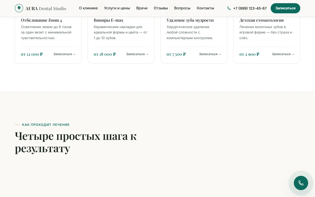 AURA Dental Studio: этапы лечения